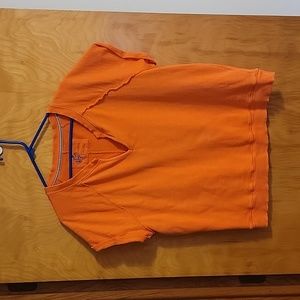 Pilcro Orange Short Sleeves Sweatshirt